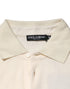 Dolce & Gabbana Ivory Cotton Terry Logo Pocket Polo T-shirt